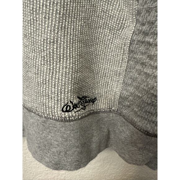 Twenty Eight & Main Grey Quilted Panel Boxy Logo Sweatshirt Men’s Size XLarge - Picture 5 of 7